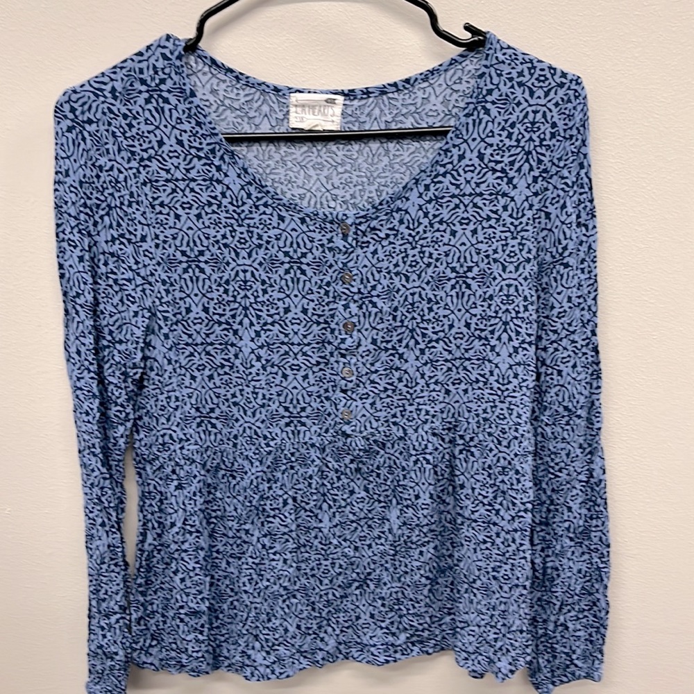 LA Hearts Patterned Blouse